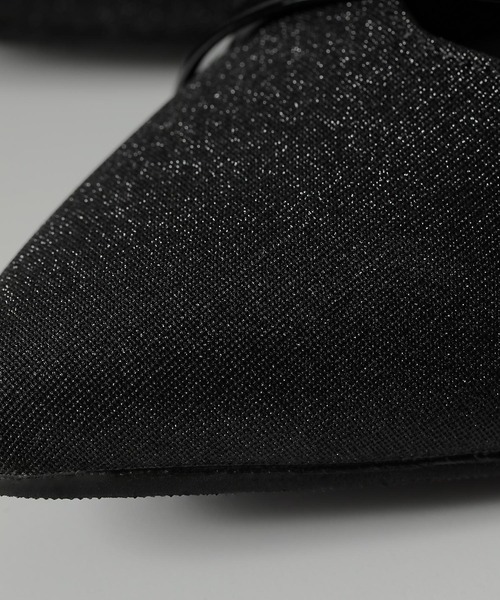 Kana（カナ）の「シャイニー グリッター チャンキーヒール フォーマル パンプス 結婚式 お呼ばれ オケージョン（パンプス・レディース・ベージュ/ブラック/シルバー・23.5/24/24.5/23/22.5）」の6枚目の写真