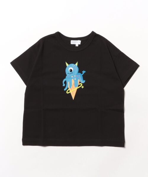 HAKKA KIDS(ハッカキッズ)の「カラーパレットプリント接触冷感Tシャツ(Tシャツ/カットソー・キッズ・ブラック/ブルー/ホワイト/レッド/ピンク/イエロー・S/M)」の1枚目の写真