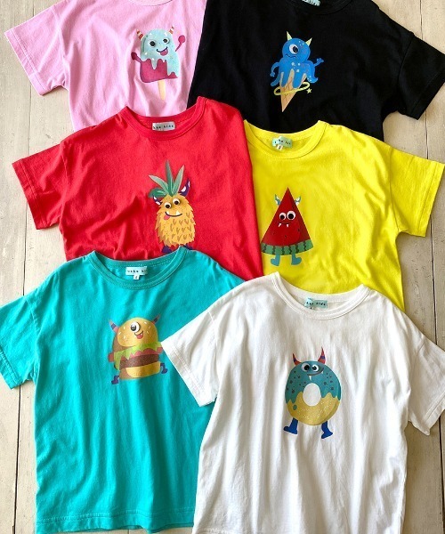 HAKKA KIDS(ハッカキッズ)の「カラーパレットプリント接触冷感Tシャツ(Tシャツ/カットソー・キッズ・ブラック/ブルー/ホワイト/レッド/ピンク/イエロー・S/M)」の8枚目の写真