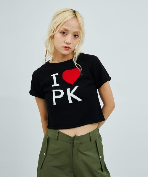 ニット セーター atmos pink I Love Pink Knit Top / アトモス ピンク アイ ラブ ピンク ニット トップ レディース atmos pink I Love Pink Knit Top / アトモス ピンク アイ ラブ