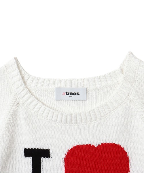 atmos pink（アトモスピンク）の「atmos pink I Love Pink Knit Top / アトモス ピンク アイ ラブ ピンク ニット トップ（ニット/セーター・レディース・ブラック/ブルー/ホワイト・FREE）」の14枚目の写真