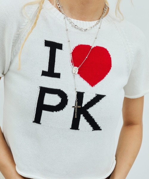 atmos pink（アトモスピンク）の「atmos pink I Love Pink Knit Top / アトモス ピンク アイ ラブ ピンク ニット トップ（ニット/セーター・レディース・ブラック/ブルー/ホワイト・FREE）」の20枚目の写真