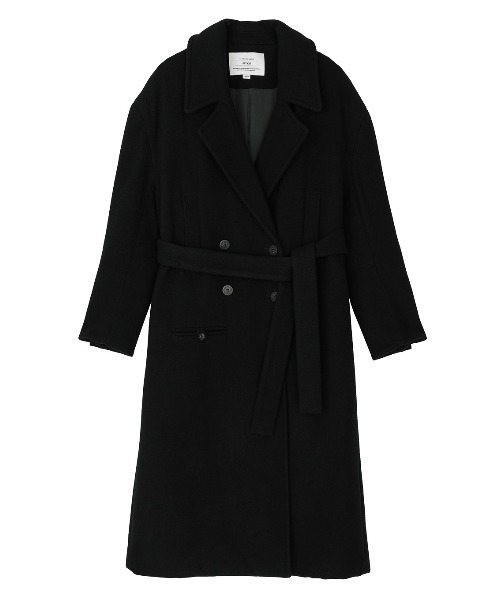 セール】WIDE SHOULDER WOOL CHESTER COAT（チェスターコート）｜Ameri