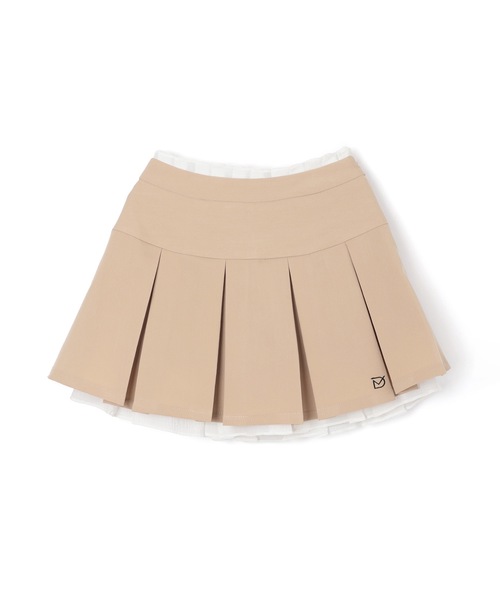 M DOLLY（エムドリー）の「*M DOLLY original* pleat layered mini skirt/プリーツレイヤードミニスカート（スカート・レディース・グレー/ベージュ・XS/S/M）」の15枚目の写真