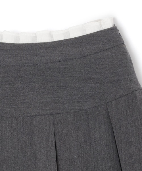M DOLLY（エムドリー）の「*M DOLLY original* pleat layered mini skirt/プリーツレイヤードミニスカート（スカート・レディース・グレー/ベージュ・XS/S/M）」の19枚目の写真