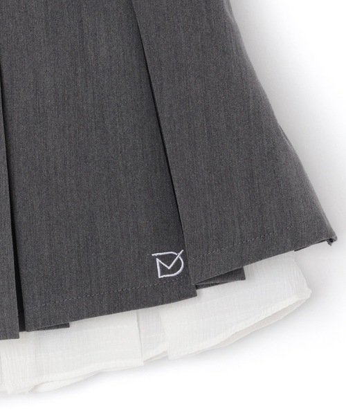 M DOLLY（エムドリー）の「*M DOLLY original* pleat layered mini skirt/プリーツレイヤードミニスカート（スカート・レディース・グレー/ベージュ・XS/S/M）」の20枚目の写真