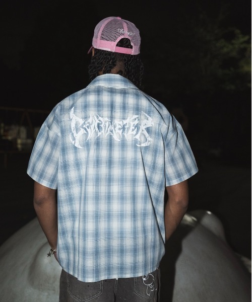 centimeter（センチメーター）の「tribal logo shirt（シャツ/ブラウス・メンズ・ブルー/ブラック・MEDIUM/X-LARGE/LARGE）」の14枚目の写真
