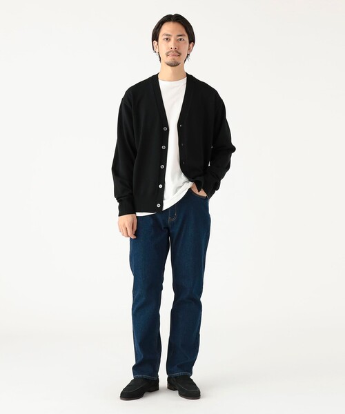 B:MING by BEAMS（ビーミングバイビームス）の「14ゲージ ニット カーディガン（カーディガン/ボレロ・メンズ・チャコールグレー/ブラック・SMALL/MEDIUM/LARGE）」の4枚目の写真