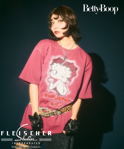 激レア 新品 送料込 エックスガール XGIRL ベティー tシャツ コラボ X-girl x BETTY BOOP(TM) S/S TEE（Tシャツ/カットソー）｜X