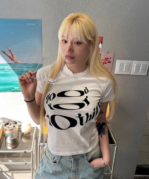 DIAVEL(ディアベル)の「半袖アートロゴプリントTシャツ(Tシャツ/カットソー・レディース・ブラック/ホワイト・M)」の12枚目の写真