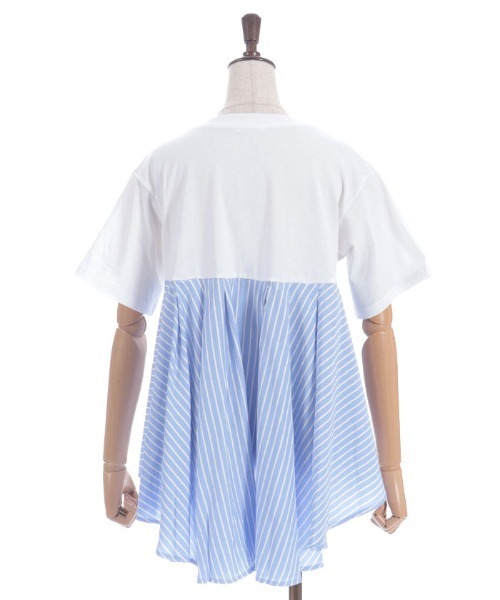 axes femme(アクシーズファム)の「ストライプ切替プルオーバー(Tシャツ/カットソー・レディース・ブラック/ホワイト・FREE)」の11枚目の写真