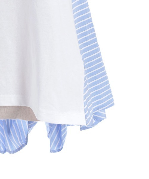 axes femme(アクシーズファム)の「ストライプ切替プルオーバー(Tシャツ/カットソー・レディース・ブラック/ホワイト・FREE)」の13枚目の写真