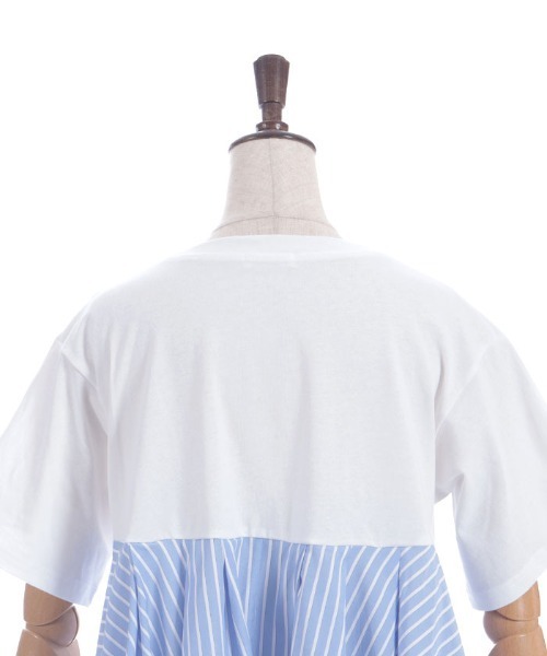 axes femme(アクシーズファム)の「ストライプ切替プルオーバー(Tシャツ/カットソー・レディース・ブラック/ホワイト・FREE)」の14枚目の写真