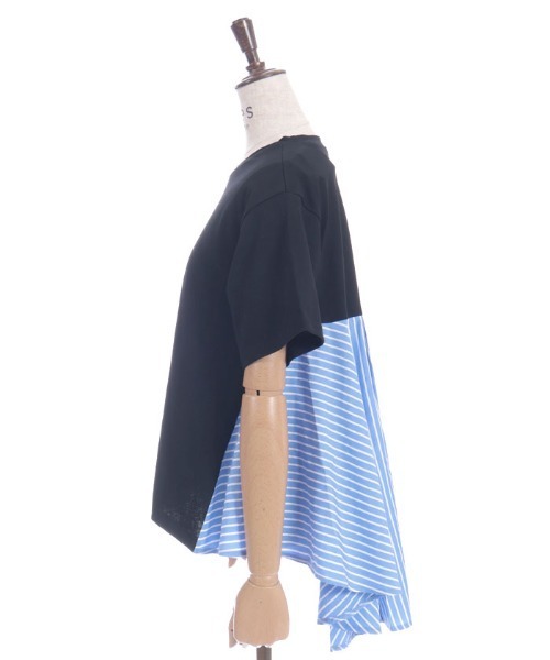 axes femme(アクシーズファム)の「ストライプ切替プルオーバー(Tシャツ/カットソー・レディース・ブラック/ホワイト・FREE)」の17枚目の写真