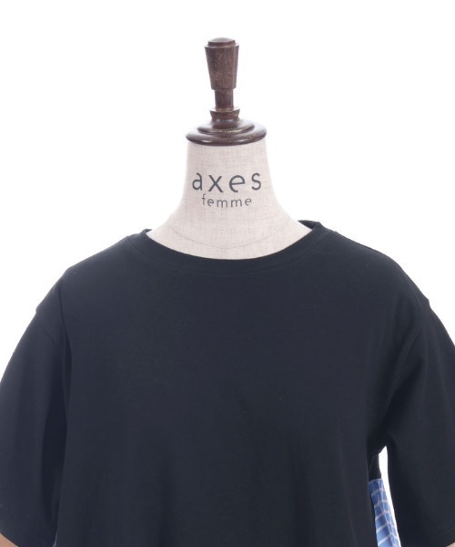 axes femme(アクシーズファム)の「ストライプ切替プルオーバー(Tシャツ/カットソー・レディース・ブラック/ホワイト・FREE)」の19枚目の写真