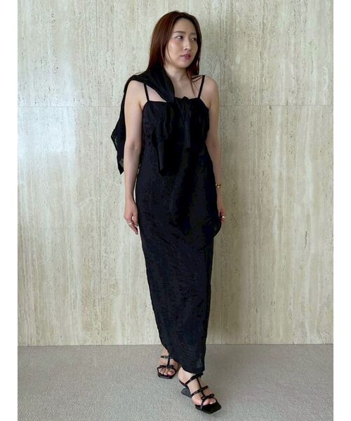 LAGUNAMOON（ラグナムーン）の「シアーエンブロイダリーワンピース（ワンピース・レディース・アイボリー/ブラック・MEDIUM/SMALL）」の8枚目の写真