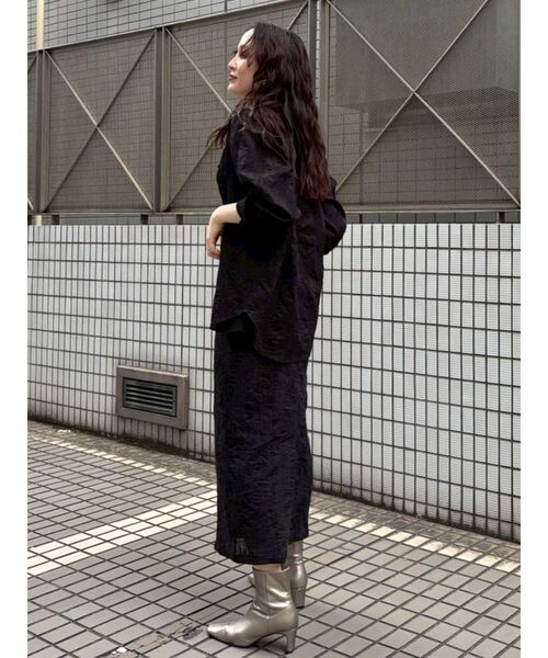 LAGUNAMOON（ラグナムーン）の「シアーエンブロイダリーワンピース（ワンピース・レディース・アイボリー/ブラック・MEDIUM/SMALL）」の15枚目の写真