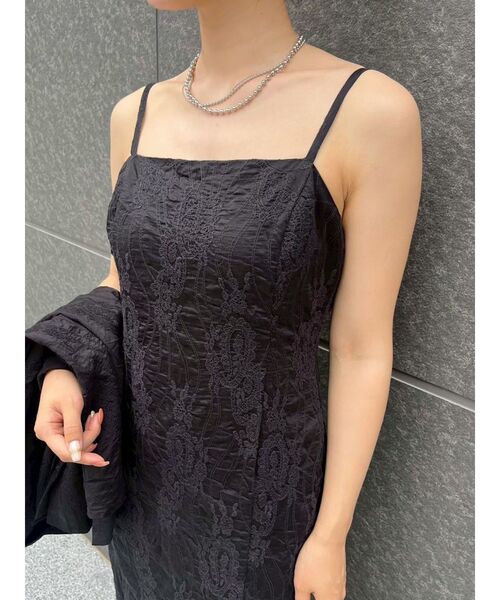 LAGUNAMOON（ラグナムーン）の「シアーエンブロイダリーワンピース（ワンピース・レディース・アイボリー/ブラック・MEDIUM/SMALL）」の18枚目の写真