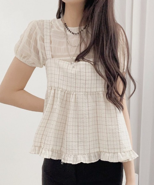 MOUSSY ブラウン ピストルプリント キャミソール セール】CRINKLED SATIN キャミソール（キャミソール）｜MOUSSY