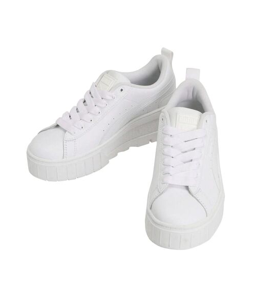 PUMA(プーマ)の「【PUMA】メイズウェッジ ウィメンズ(スニーカー・レディース・ホワイト・SMALL/LARGE/MEDIUM)」の4枚目の写真