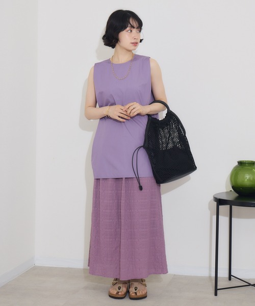 KATHARINE ROSS（キャサリンロス）の「【KATHARINE ROSS】トップス×チェックスカ―ト SET（スカート・レディース・パープル/ブラウン・MEDIUM）」の22枚目の写真