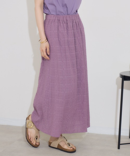 KATHARINE ROSS（キャサリンロス）の「【KATHARINE ROSS】トップス×チェックスカ―ト SET（スカート・レディース・パープル/ブラウン・MEDIUM）」の9枚目の写真