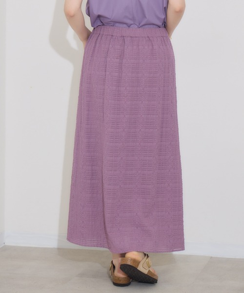 KATHARINE ROSS（キャサリンロス）の「【KATHARINE ROSS】トップス×チェックスカ―ト SET（スカート・レディース・パープル/ブラウン・MEDIUM）」の7枚目の写真