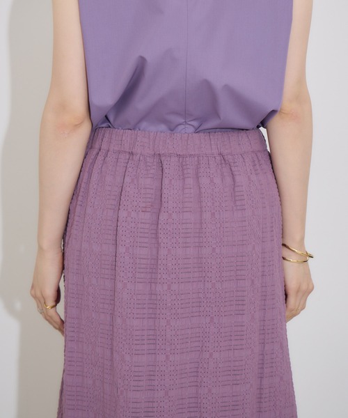 KATHARINE ROSS（キャサリンロス）の「【KATHARINE ROSS】トップス×チェックスカ―ト SET（スカート・レディース・パープル/ブラウン・MEDIUM）」の6枚目の写真