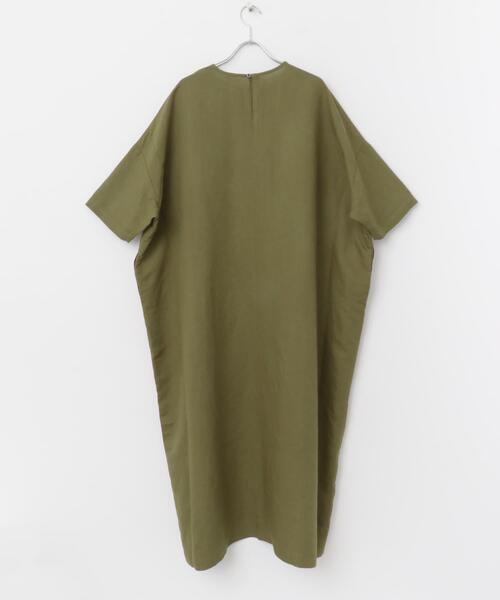roan かぐれ kagure リネン レーヨン ワイド ワンピース かぐれ（カグレ）の「リネンレーヨンワイドワンピース（ワンピース