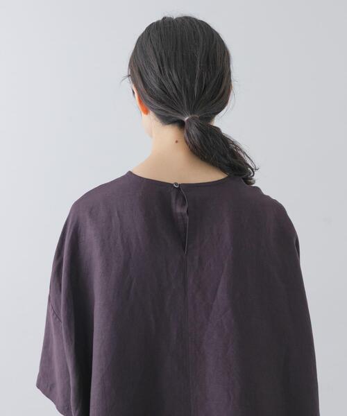 かぐれ（カグレ）の「『2サイズ展開』リネンレーヨンワイドワンピース（ワンピース・レディース・スミクロ/チャコールグレー/ライトカーキ・1/0）」の15枚目の写真