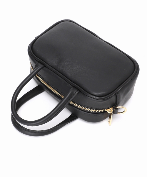 FRAMeWORK（フレームワーク）の「AULENTTI/オウレンティ MINI BOX スムースレザーshoulderバック（ショルダーバッグ・レディース・ブラック・FREE）」の3枚目の写真