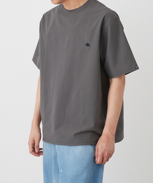 【関税込】 半袖Tシャツ - チョーク バイカラーナイロン/シャカシャカ半袖Tシャツ(4color