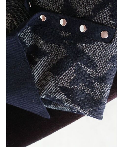 LAGUNAMOON（ラグナムーン）の「追加生産【WEB限定】シアージャガードビッグカラーニットプル（ニット/セーター・レディース・ブラウン/ホワイト/ネイビー・FREE）」の19枚目の写真