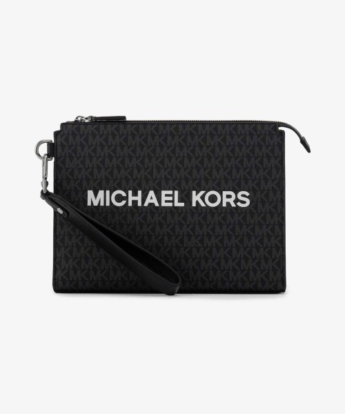 MICHAEL KORS(マイケルコース)の「COOPER ポーチ ラージ - MKシグネチャー(クラッチバッグ・メンズ・ブラック・FREE)」の1枚目の写真