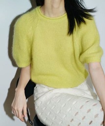 Attisetion mohair knit 半袖ニット Attisetion mohair knit 半袖ニット トップス