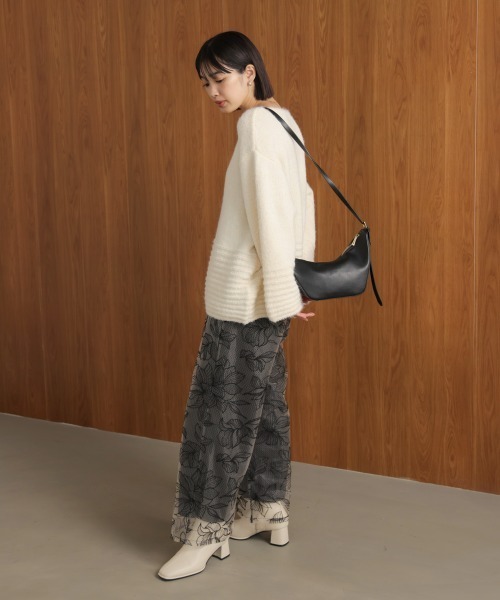 Bou Jeloud（ブージュルード）の「フラワーチュールモチーフパンツ（その他パンツ・レディース・ベージュ/ブラック・38）」の8枚目の写真