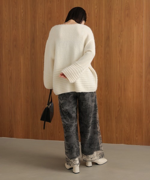 Bou Jeloud（ブージュルード）の「フラワーチュールモチーフパンツ（その他パンツ・レディース・ベージュ/ブラック・38）」の12枚目の写真