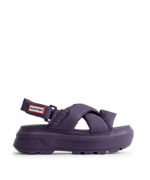 ハンター（HUNTER）/ユニセックス シティ リベル パフド クロスオーバー サンダル セール】ユニセックス シティ リベル パフド クロスオーバー サンダル