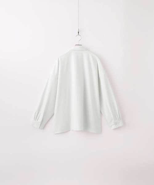 cussil(クシル)の「【cussil/クシル】ヘビードレープルーズシルエットレギュラー長袖シャツ(シャツ/ブラウス・メンズ・ブラック/チャコールグレー/ホワイト/ライトグレー/ブルー/ブラウン/ワイン・XS/S/M/L)」の21枚目の写真