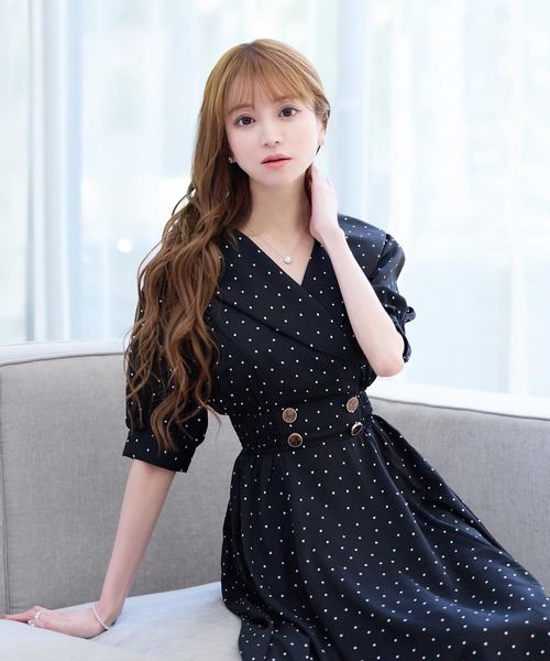 エミリアウィズ ワンピース ベルト付き エミリアウィズ ワンピース