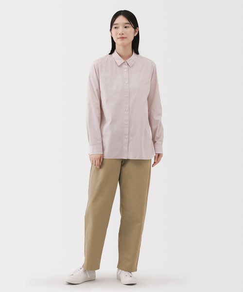 無印良品（ムジルシリョウヒン）の「婦人　洗いざらし　コットンイージーテーパードパンツ（その他パンツ・レディース・ベージュ/カーキ系/ブラック・S/M/L/XL/XXL/XS）」の8枚目の写真