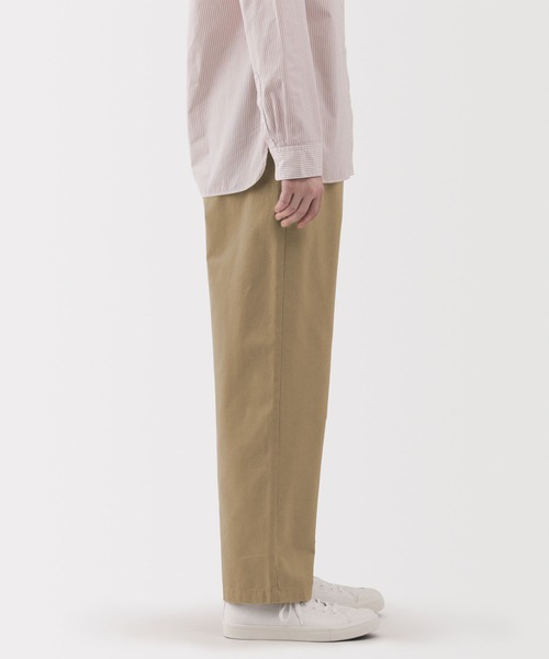 無印良品（ムジルシリョウヒン）の「婦人　洗いざらし　コットンイージーテーパードパンツ（その他パンツ・レディース・ベージュ/カーキ系/ブラック・S/M/L/XL/XXL/XS）」の9枚目の写真