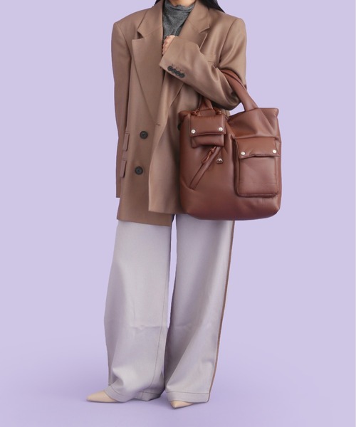 CONTROL FREAK / CTFK（コントロールフリーク）の「CONTROL FREAK(コントロールフリーク)Paddedトート（トートバッグ・レディース・ブラウン/ブラック/サックスブルー・FREE）」の18枚目の写真