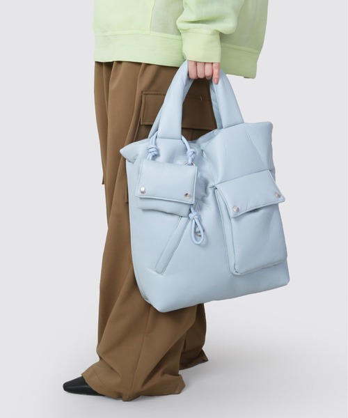 CONTROL FREAK / CTFK（コントロールフリーク）の「CONTROL FREAK(コントロールフリーク)Paddedトート（トートバッグ・レディース・ブラウン/ブラック/サックスブルー・FREE）」の10枚目の写真