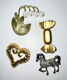 musubore(X{)́y select zvintage like brooch set / u[`Zbg "lily of the valley"(u[`/RT[W)