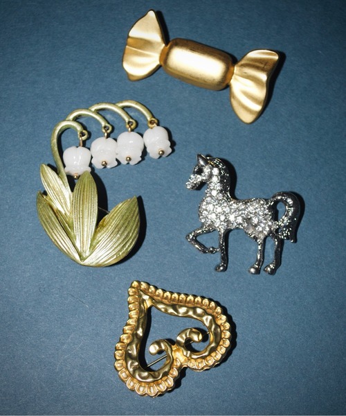 select 】vintage like brooch set / ブローチセット''lily of the