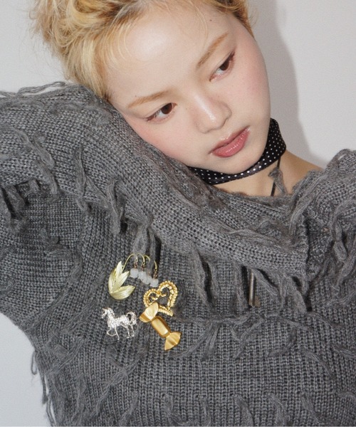 musubore（ムスボレ）の「【 select 】vintage like brooch set / ブローチセット‘‘lily of the valley’’（ブローチ/コサージュ・レディース・ゴールド・FREE）」の8枚目の写真