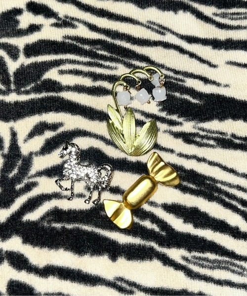 select 】vintage like brooch set / ブローチセット 'lily of the