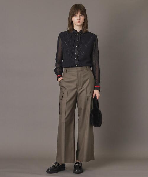 DRESSTERIOR(ドレステリア)の「【洗える/シアー素材】フィルムドットブラウス(シャツ/ブラウス・レディース・ブラック・34/38/36)」の5枚目の写真