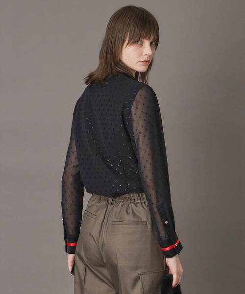 DRESSTERIOR(ドレステリア)の「【洗える/シアー素材】フィルムドットブラウス(シャツ/ブラウス・レディース・ブラック・34/38/36)」の11枚目の写真